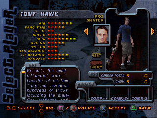 Tony Hawk Pro Skater screenshot 2 for Nintendo 64